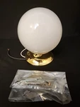 Vintage Nos Progress Ceiling Mount Light Fixture Brass Base Frosted Glass Globe. Fixed Price $37.95.