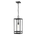Z-lite Nuri Light 19" Outdoor Ceiling Mount, Black/clear 596CHB-BK. Fixed Price $183.60.