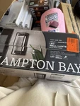 Hampton Bay Lindley 12.38 In. 1-LIGHT Black Hardwired Led Outdoor Wall. Fixed Price $32.99.