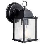 Kichler 9794BK Black Barrie 8.5" X 4.75" Outdoor Wall 1-LIGHT, New S6. Fixed Price $21.99.