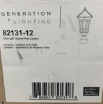 Sea Gull Lighting 82131-12 Herrington 1-LIGHT Outdoor Post Lantern Black. Fixed Price $37.80.