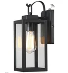 Pia Ricco Outdoor Wall 1-LIGHT Black Exterior Waterproof Sconce. Fixed Price $24.99.
