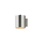 Brushed Aluminum One Light Outdoor Wall Lantern From The Outpost Collection. Fixed Price $128.00.