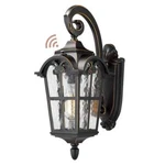 Jazava 1-LIGHT 17.5" Black Dusk To Dawn Outdoor Wall Lantern Sconce. Fixed Price $59.95.