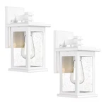 Ltmate Jazava (2-PACK!) White Hardwired Outdoor Wall Lights 12.3" New!. Fixed Price $74.20.