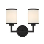 Crystorama Bryant Light Wall Mount, Black Forged BRY-8002-BF. Fixed Price $158.40.