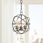 Solaris 12"W English Bronze 3-LIGHT Outdoor Mini Chandelier. Fixed Price $318.00.