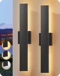 Edishine 2 Pack Led Outdoor Wall Lights Dimmable, Waterproof Front Sconce. Fixed Price $89.99.