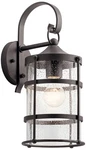 Kichler Mill Lane 16" High Anvil Iron Outdoor Wall Light. Fixed Price $199.99.