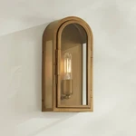 Possini Euro Alys 13" High Aged Brass Outdoor Wall Light. Fixed Price $149.99.
