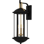 Quoizel CFD8410 Crestfield 3 Light 26" Tall Outdoor Wall Sconce - Black. Fixed Price $318.39.