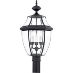 Quoizel NY9043K Newbury 3-LIGHT Outdoor Post Lantern Fixture, Black. Fixed Price $220.00.