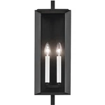 Kichler Kroft 21" Outdoor Wall Light, Textured Black/clear - 59132BKT. Fixed Price $439.99.