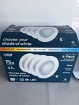 Feit Electric 5-6" Led Recessed Downlight 3-PACK Color Choice Dimmable 75W Retro. Fixed Price $12.00.