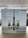 Kichler Diana 3 Light Olde Bronze Finish Chandelier Clear Seeded Glass, New. Fixed Price $99.99.