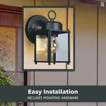 Sconce Outdoor Wall Light Fixture Exterior Lantern Front Patio Porch. Fixed Price $30.99.