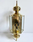 Polished Brass Outdoor Wall Lantern By Progress Lighting Nos P5980-10. Fixed Price $75.00.