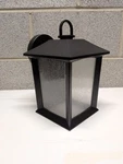 Hampton Bay Ashton 10.87 In. 1-LIGHT Black Hardwired Wall Lantern Sconce. Fixed Price $37.95.