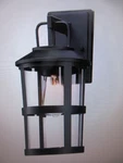 Hukoro 14.58 In. 1-LIGHT Matte Black Hardwired Outdoor Wall Lantern Sconce. Fixed Price $35.05.