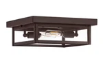 Hampton Bay Porter Hills 2-LIGHT Olde Bronze Outdoor Flush Mount Ceiling. Fixed Price $114.99.