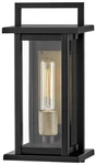 Hinkley Langstone 13 1/2" High Black Outdoor Wall Light. Fixed Price $239.00.