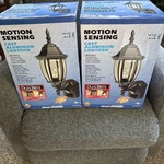 Heath ZENITH-SL-4192 Motion Sensing Cast Aluminum Lanterns Gar Lights Nib. Fixed Price $99.00.