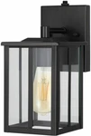 Two #dewenwils HOWL06B Outdoor Wall Light Fixture With Photocell Sensor - Black. Fixed Price $50.00.