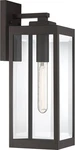 Westover 17" Outdoor Wall Sconce, 1-LIGHT Western Bronze With Clear Beveled Glas. Fixed Price $230.99.