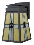 Wall Sconce Dale Tiffany Barkley Elongated Flared Shade Square Back Plate. Fixed Price $150.00.