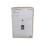 Hampton Bay Glenfield 16 In. 1-LIGHT Black + Gold Outdoor Pendant New. Fixed Price $34.66.
