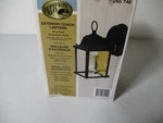 Hampton Bay Outdoor Wall Lantern Black Beveled Glass 245 746 Cast Aluminum New. Fixed Price $19.99.