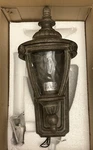 Set Of 2 Maxim Brown Metal Light Fixtures Wall Sconces. Fixed Price $80.00.