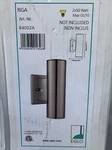 Eglo 84002A Riga Light 8" Tall Outdoor Wall Sconce - Stainless Steel Free Ship. Fixed Price $64.00.