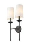 Roseto ZWS56138 Josie Light 24" Tall Wall Sconce - Black. Fixed Price $198.00.