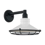 Nuvo Lighting Blue Harbor 12" Sconce, White/textured Black 60-7052. Fixed Price $94.98.