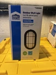 Project Source Outdoor Wall Light Black 8.27 X 4.92. Fixed Price $21.00.