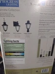 Fairview Collection 1-LIGHT 14.2 In Sconce Outdoor Black Led Etched Wall Lantern. Fixed Price $40.00.
