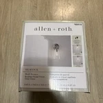 Allen + Roth Heacock Wall Sconce Light Fixture Brushed Nickel Clear Glass. Fixed Price $25.00.
