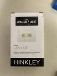 Hinkley Luna Series Led Step Light 120V Satin White Metal Wall Mount 58508SW3K. Fixed Price $70.00.