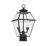 Livex Lighting 2284-04 Westover Outdoor Black Finish Solid Brass Post.... Fixed Price $281.98.