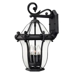 Hinkley Lighting San Clemente 3 Outdoor Medium Wall Mount, Black - 2444MB. Fixed Price $599.00.