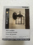 Portfolio Outdoor Wall Mount Lantern Matte Black Finish Frosted Glass 0605399. Fixed Price $24.00.