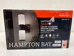 Hampton Bay Hartford 14.25 In. Black Led Smart Cylinder Outdoor Wall Sconce*used. Fixed Price $44.99.