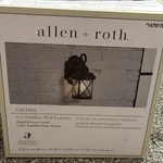 One Count- Allen + Roth Castine Wall Lanterns Aged Bronze Rust Resistant Glass. Fixed Price $19.00.