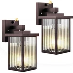 Hameso Dusk To Dawn Outdoor Lighting, Waterproof 10.6''-2 Pack, Bronze. Fixed Price $73.96.