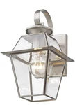 Livex Lighting 2181-91 Westover Bn Outdoor Wall Lantern, Brushed Nickel. Fixed Price $79.99.