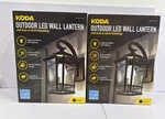Koda Outdoor Led Wall Lantern ,dusk Dawn Technology, Black Set Of 2. Fixed Price $169.99.