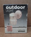 Catalina Lighting Outdoor Wall 401WOJO White Jelly Jar Shade Nib. Fixed Price $39.99.