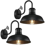 2-PACK Dusk To Dawn Outdoor Wall Sconces, Exterior Farmhouse 10.5 Inch, Black. Fixed Price $71.23.