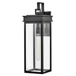 Lark Cole 1 Light Outdoor 25" Wall Mount Lantern, Black/clear - 82065BK. Fixed Price $212.49.
